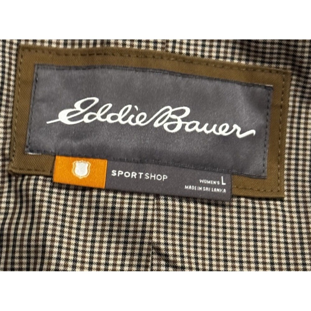 Eddie Bauer Sport Shop Wax Canvas Equestrian Riding Jacket L Barn Chore Coat - Picture 4 of 5